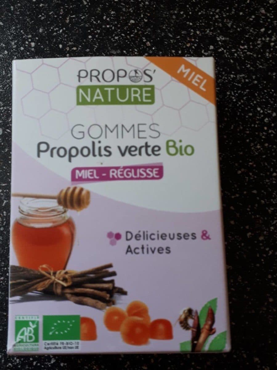 Open Food Facts Propos Nature Gommes De Propolis Miel Réglisse ? packshot