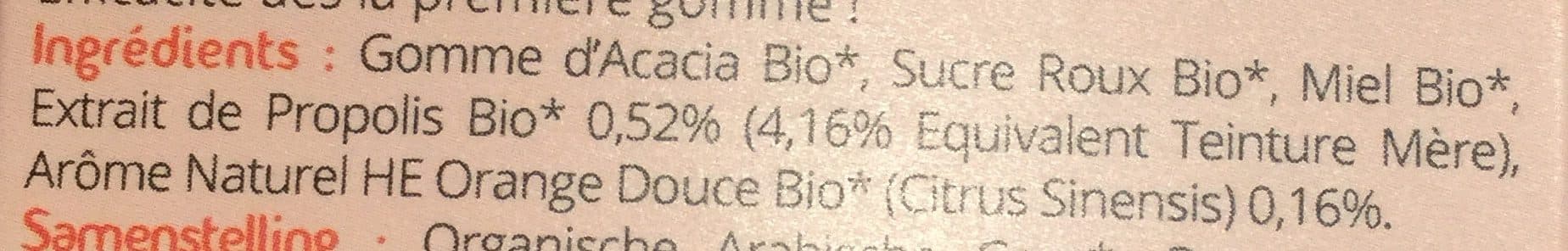 Propos’nature Gommes Propolis verte Bio - Miel orange packshot