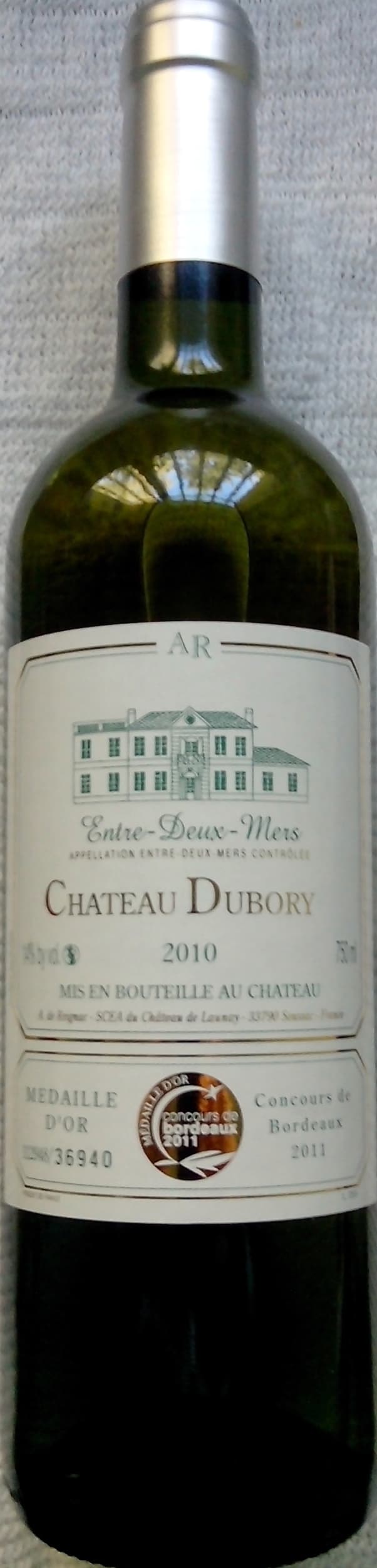 Château Dubory Château DUBORY 2010 packshot