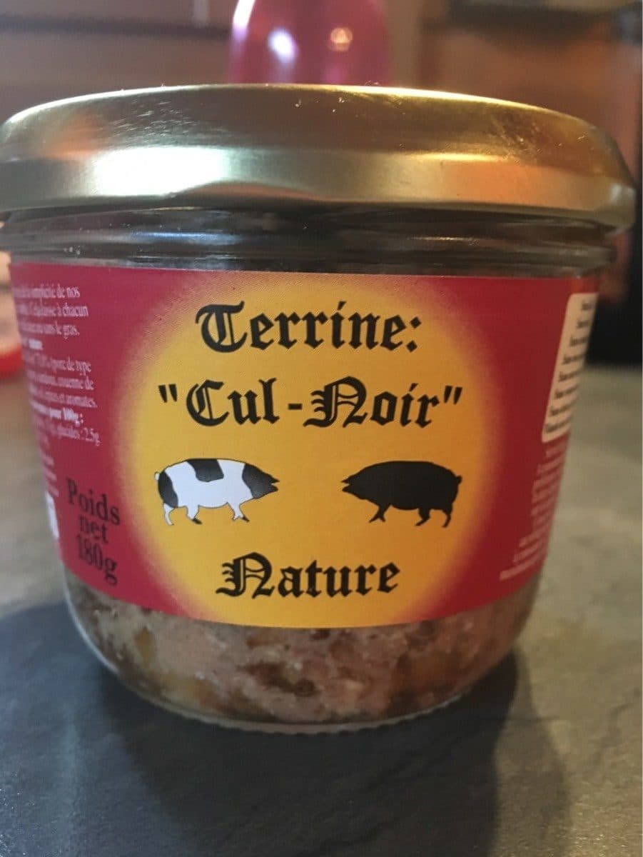 Open Food Facts Terrine Cul Noir nature A LA POINTE DU GOUT packshot