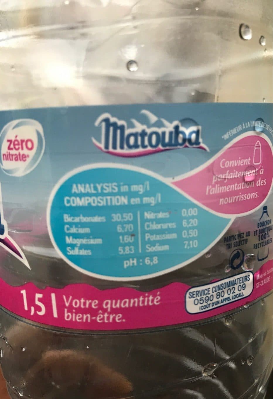 Matouba Eau de source Matouba packshot