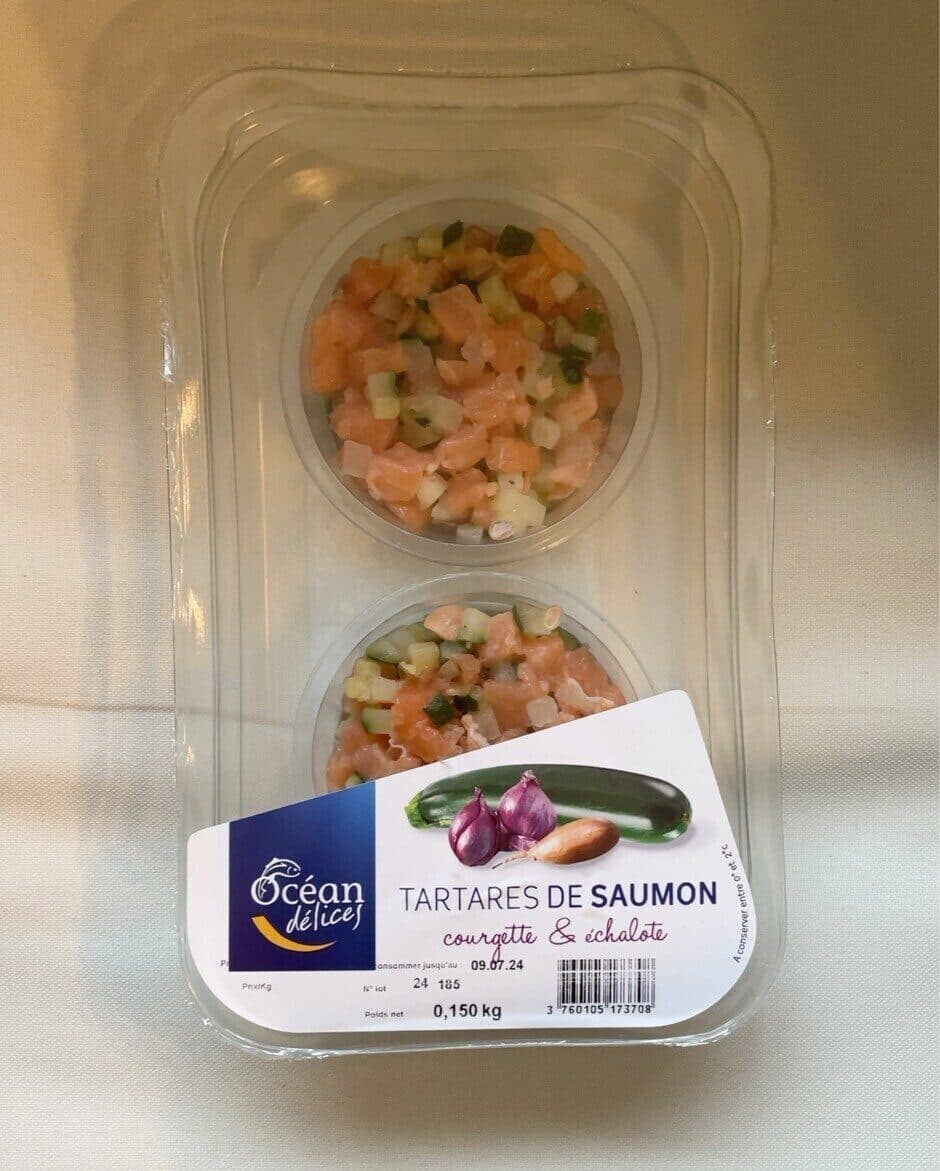 Ocean Delices Tartare de saumon courgette & échalote packshot