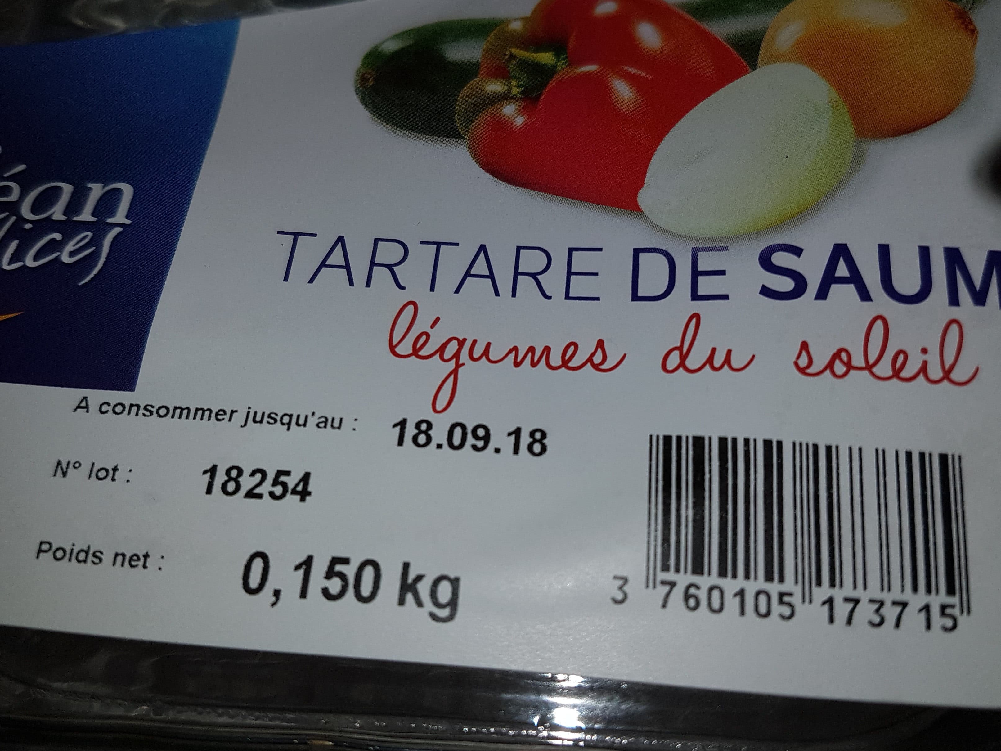océan délice Tartare saumon légumes du soleil packshot