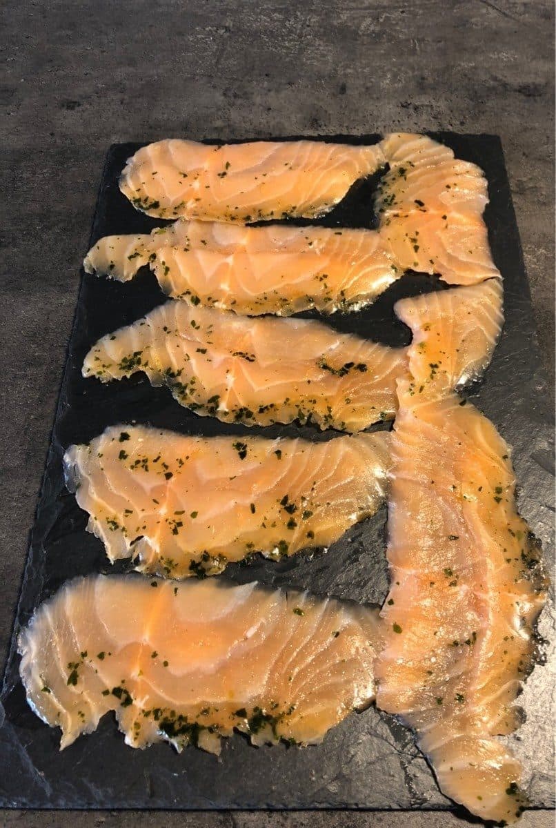 Open Food Facts Saumon marine au basilic packshot