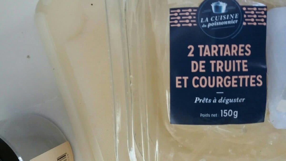 La Cuisine du Poissonnier Tartare de truite fraiche avec des courgettes et échalotes packshot
