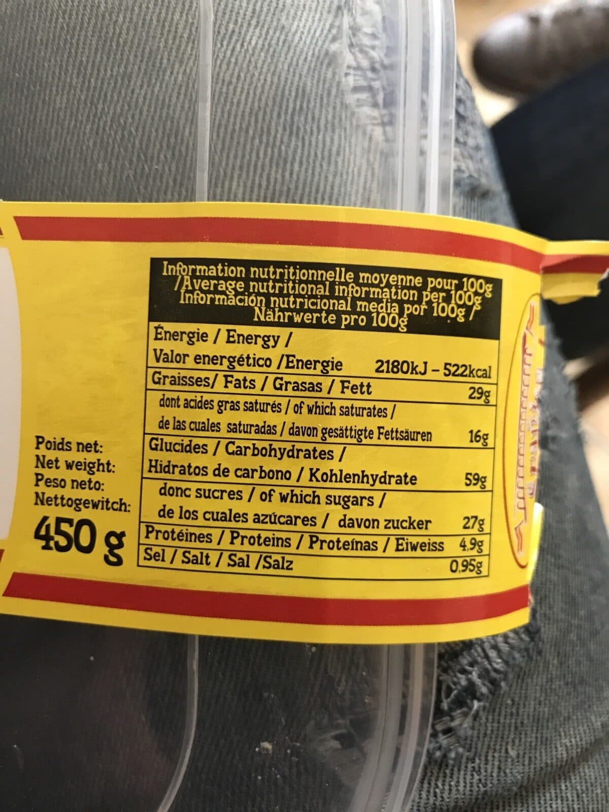 Open Food Facts Lacets packshot