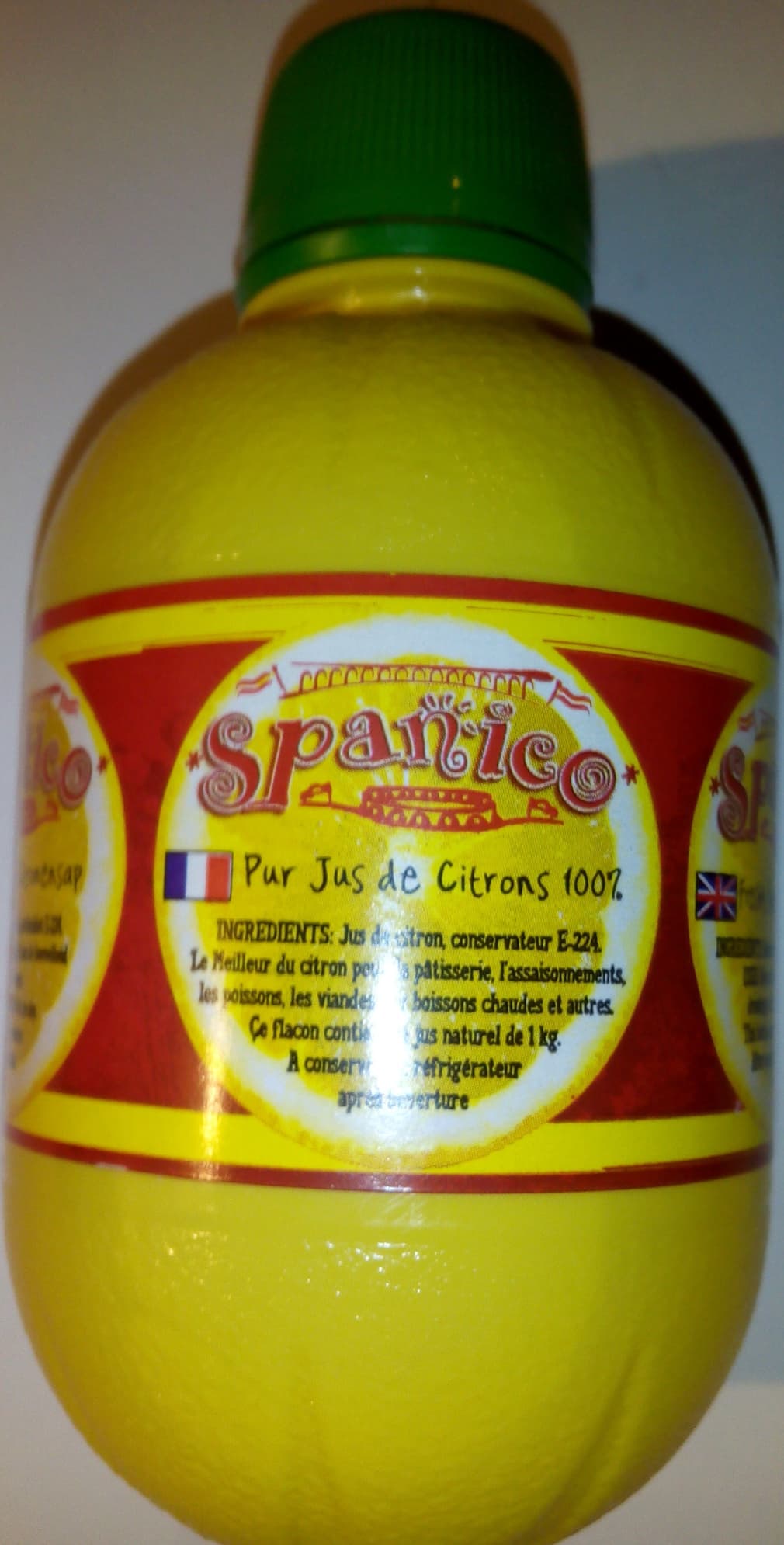 Spanico Jus de citron packshot