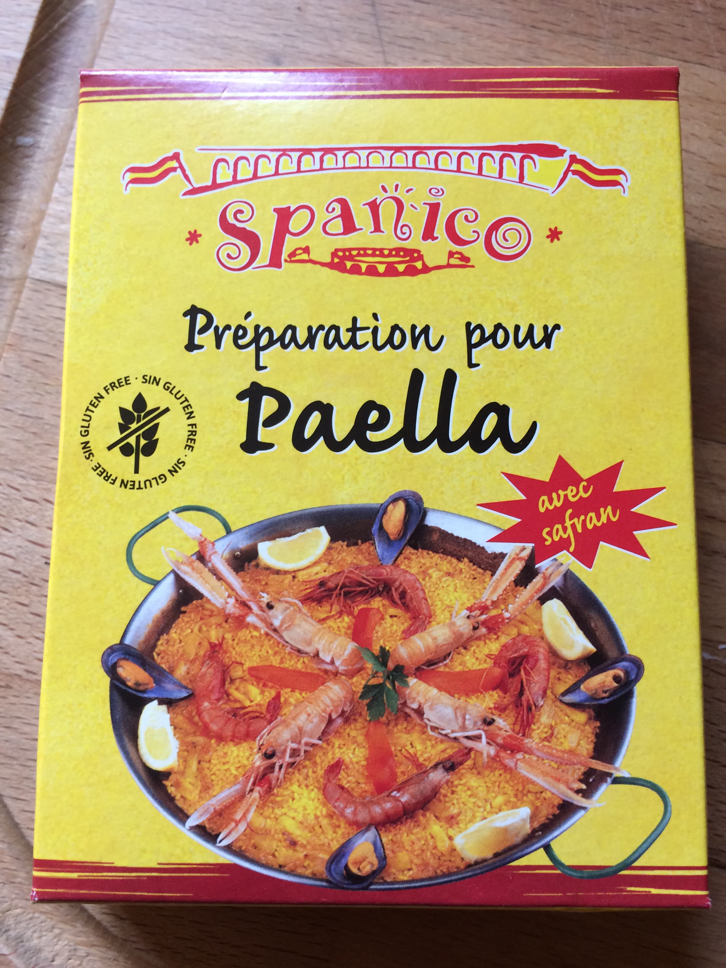Spanico Assaisonnement pour Paëlla SPANICO, 3 sachets, paquet de packshot