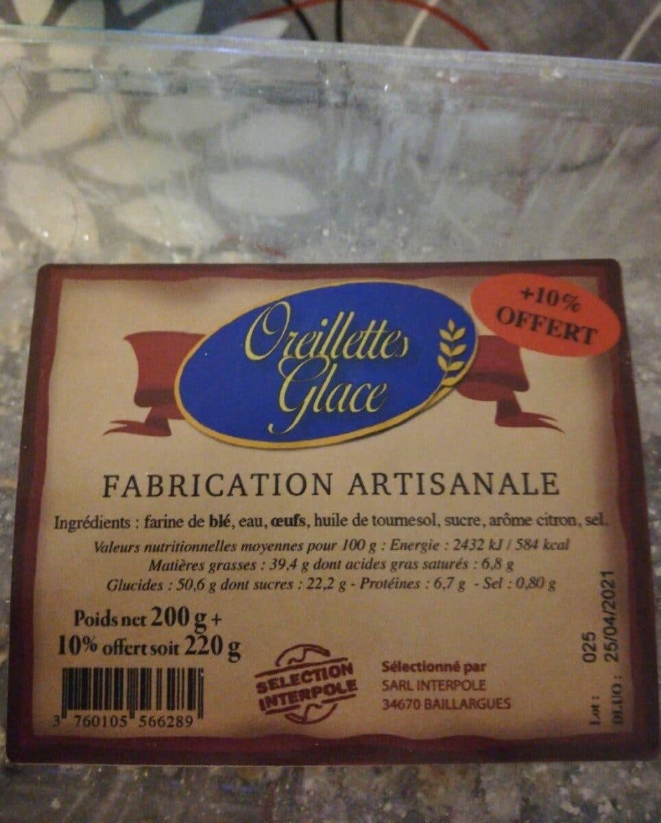 Open Food Facts Oreillettes packshot