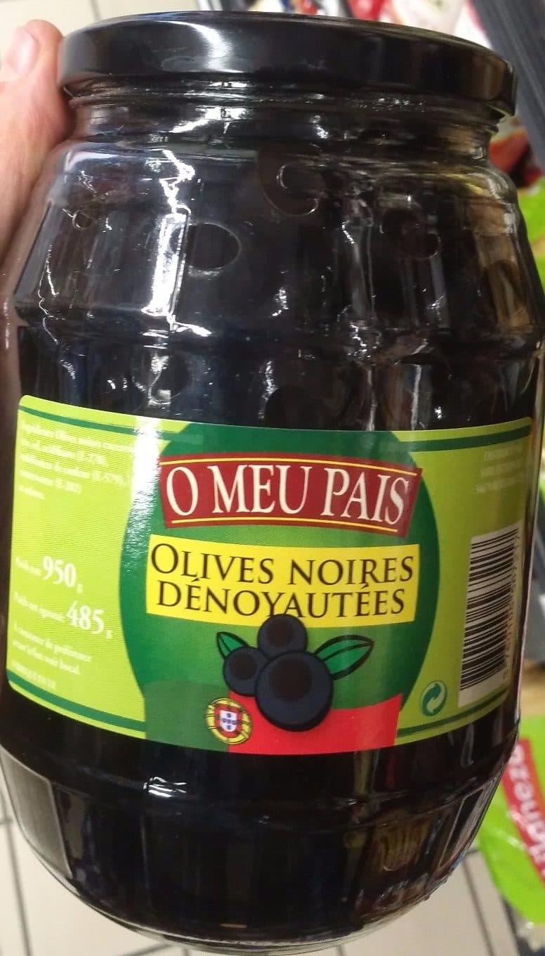 O Meu Pais Olives Noires Dénoyautées packshot