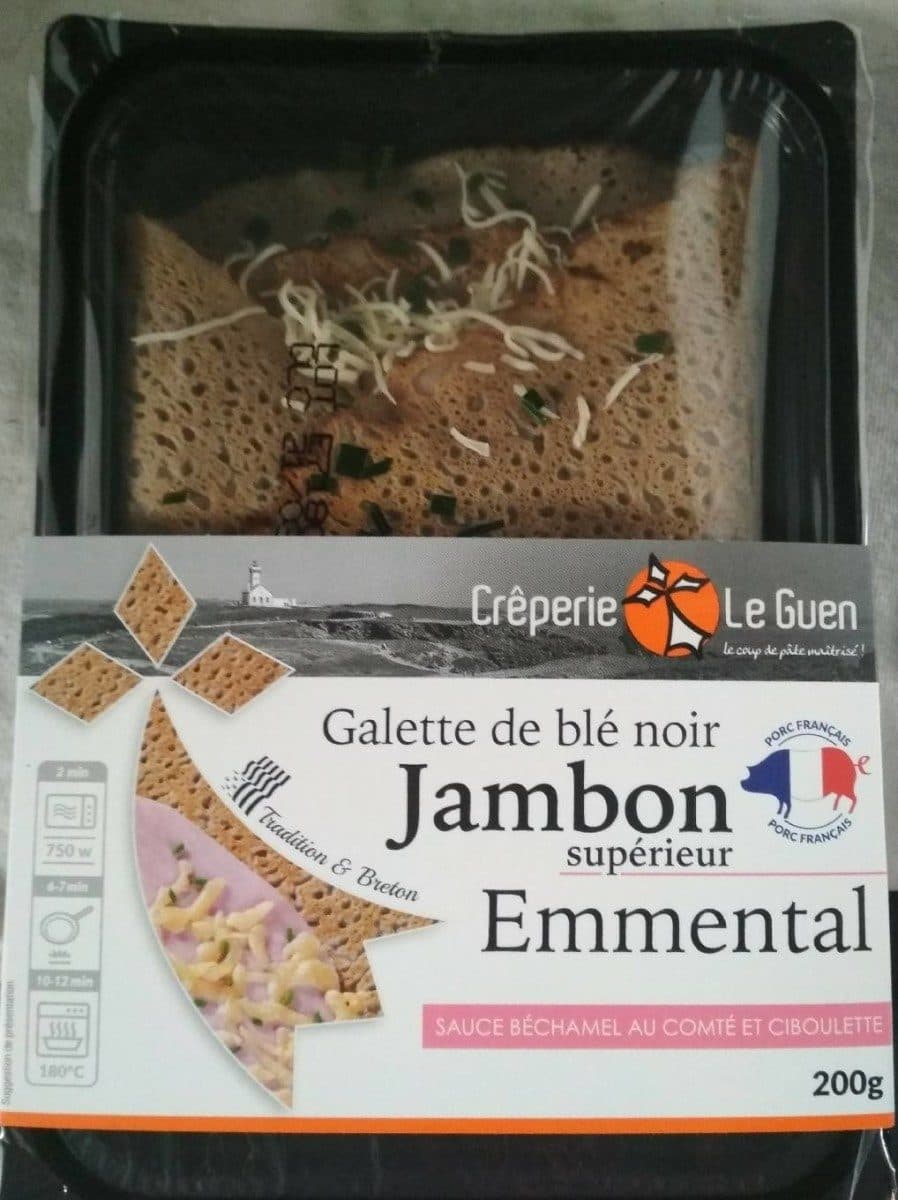 Creperie Le guen Galette de blé noir jambon emmental Creperie Le Guen packshot
