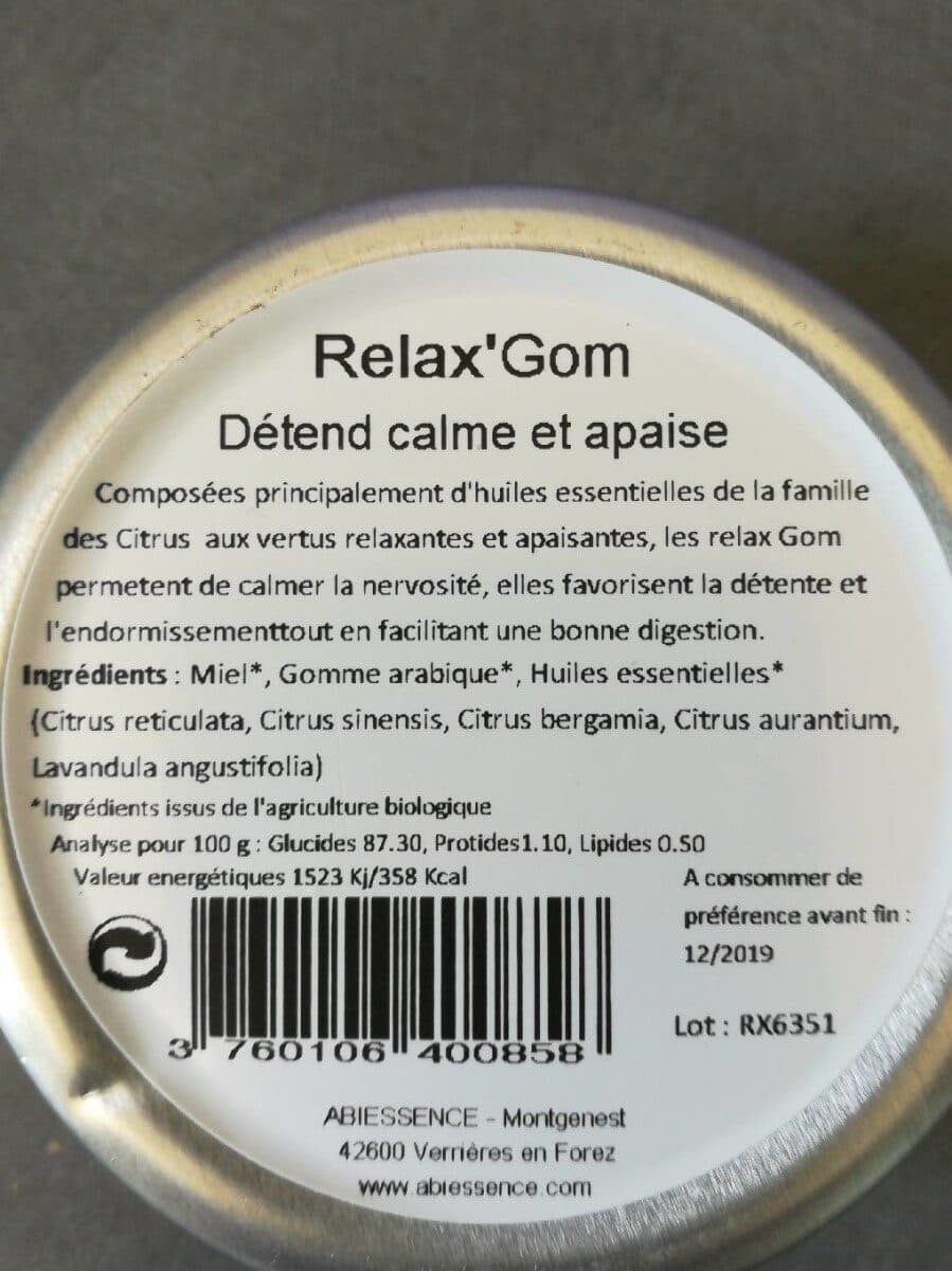Open Food Facts Relax'Gom packshot
