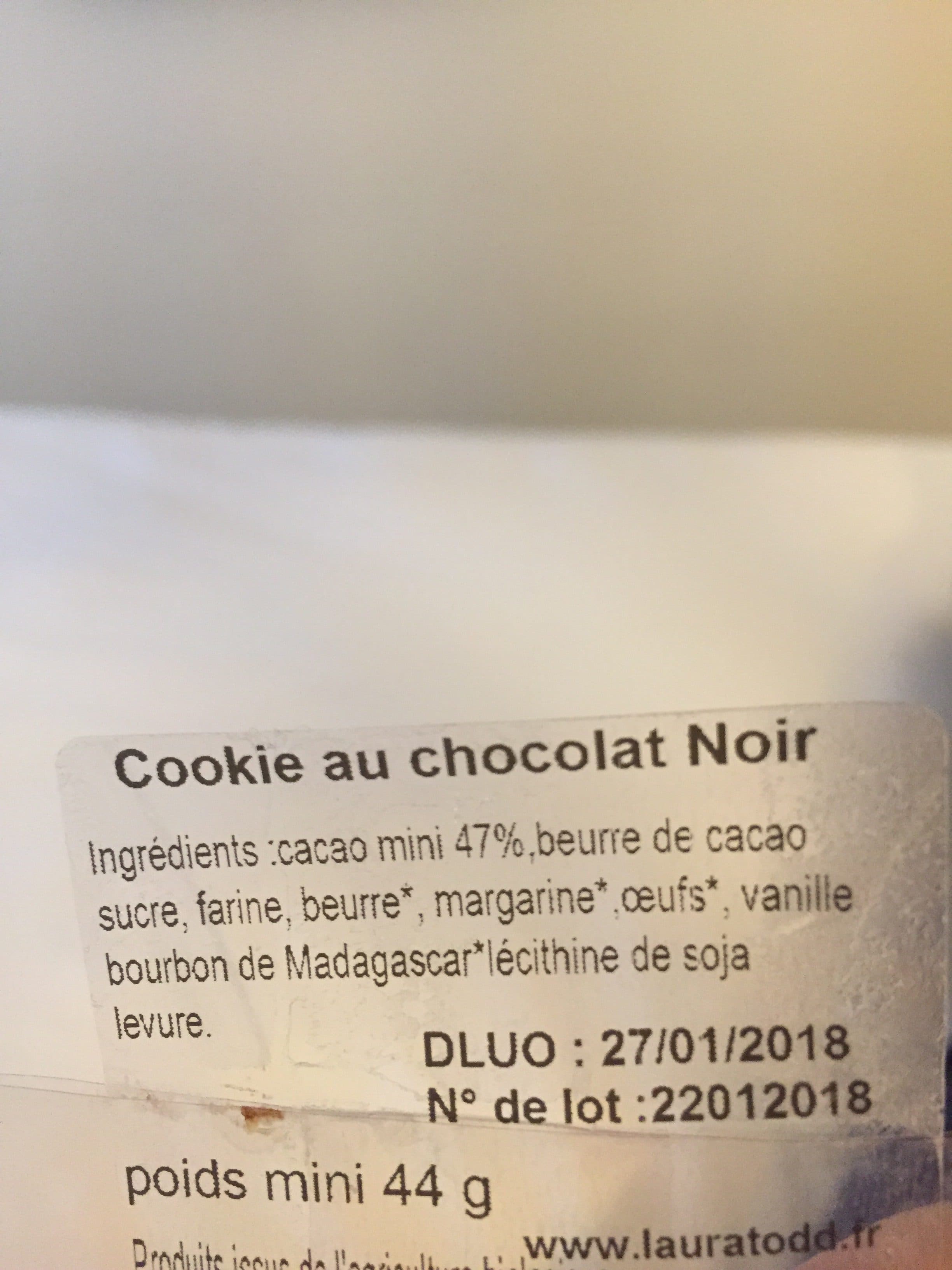 Laura Todd Cookie chocolat noir packshot
