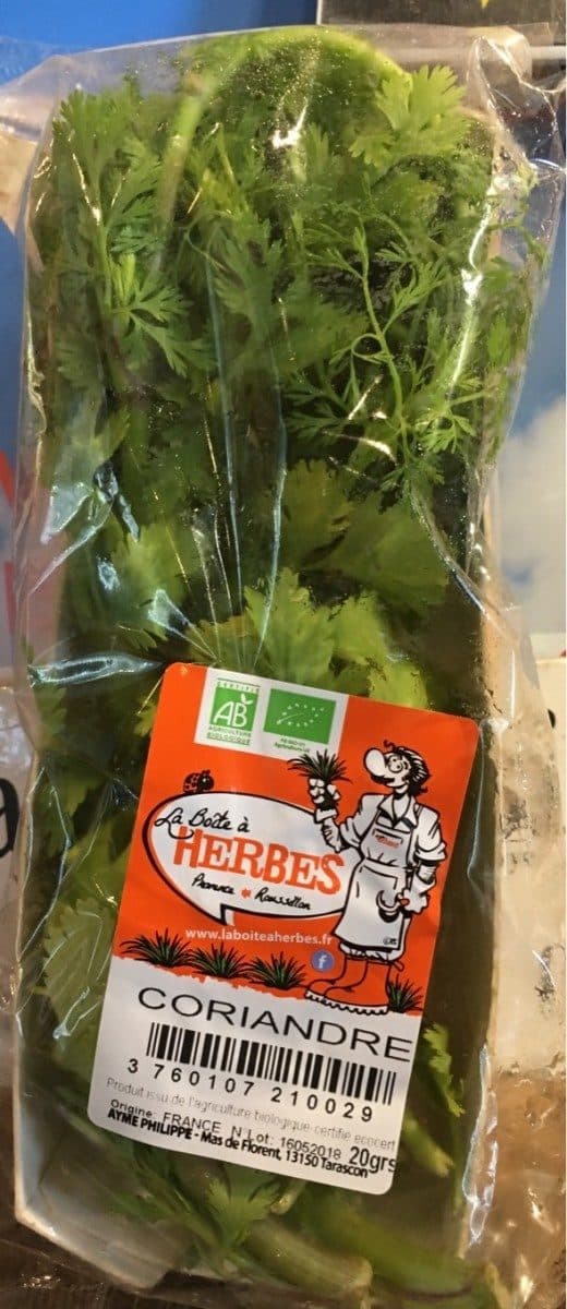 Open Food Facts Coriandre Barq packshot