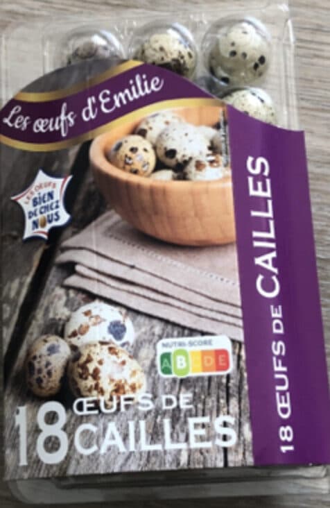 Pleine forme Oeufs de caille packshot