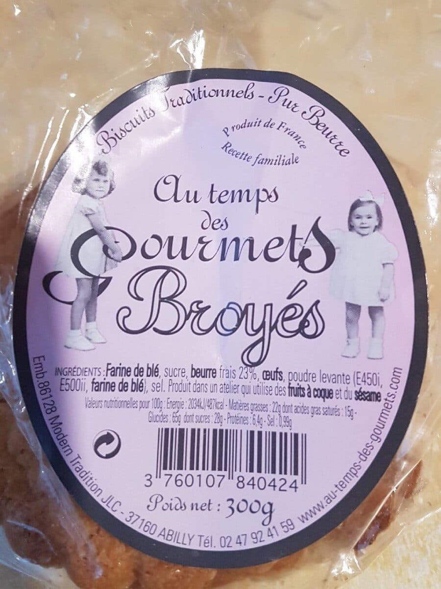 Au Temps Des Gourmets Broyes Biscuits pur beurre packshot