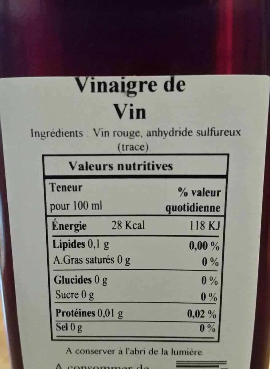 Huilerie Beaujolaise Vinaigre de vin packshot