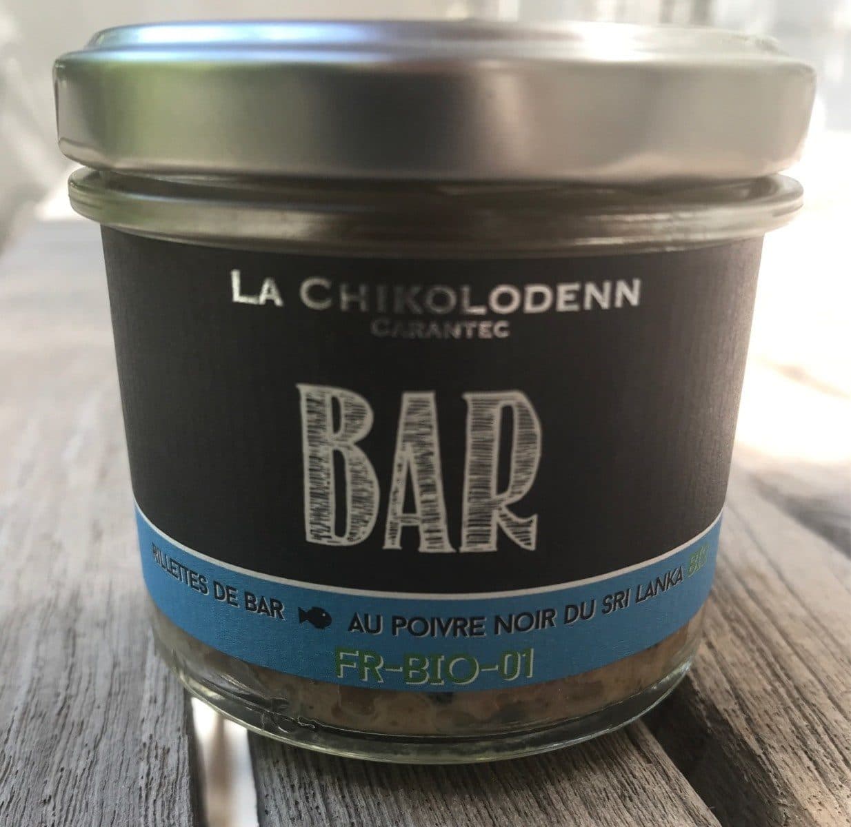 La Chikolodenn Rillettes de bar au poivre noir packshot