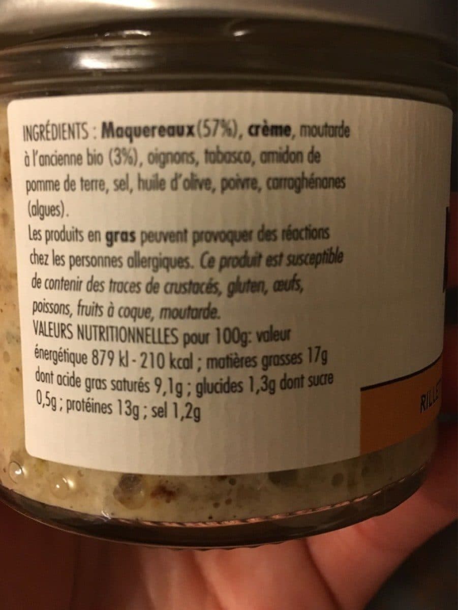 La Chikolodenn Rillette de maquereau a la moutarde packshot