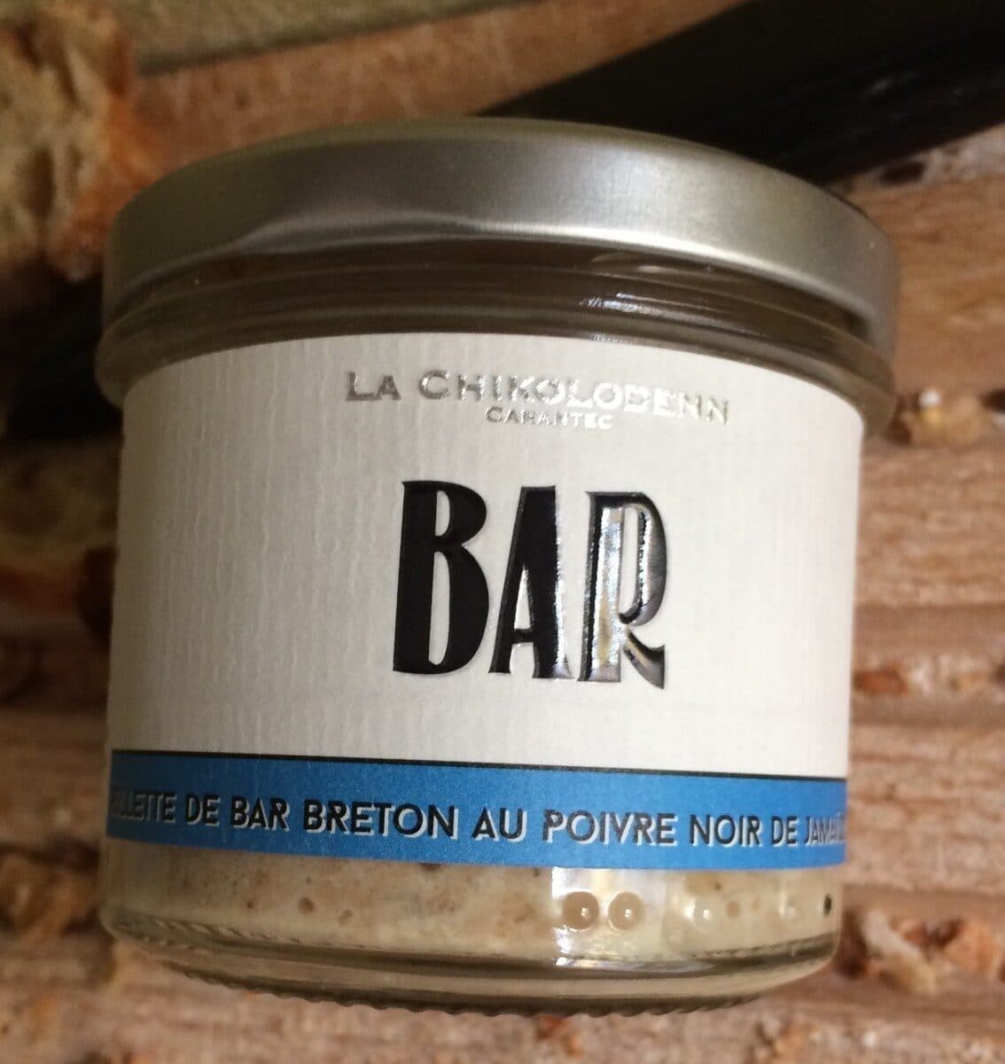 La Chikolodenn rillette de bar breton au poivre noir packshot