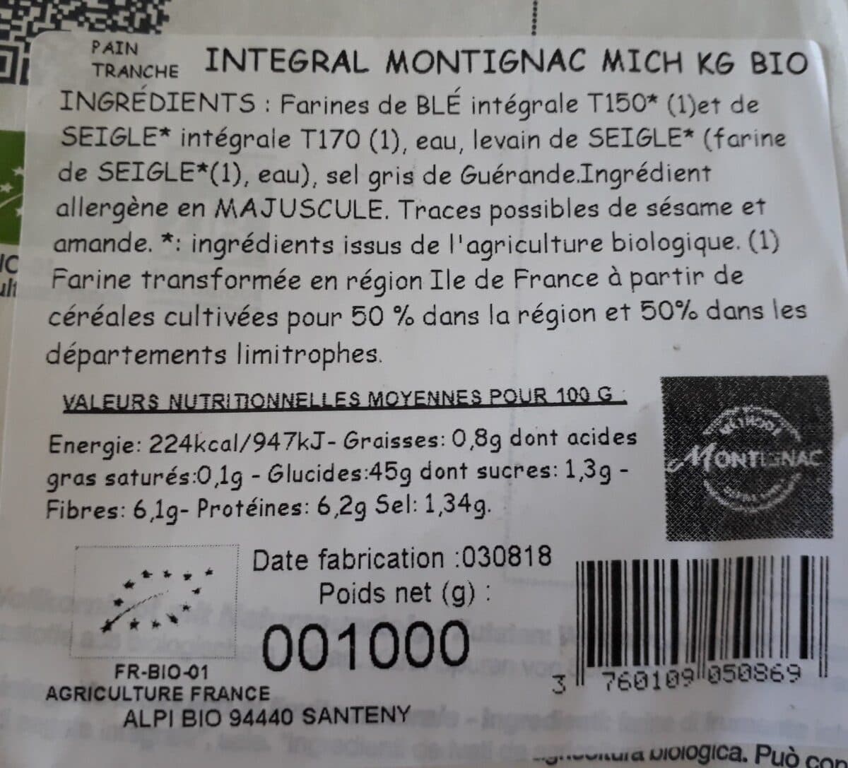 Montignac Intégral Montignac mich kg bio packshot