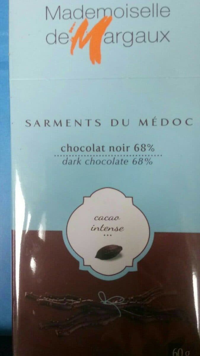 Mademoiselle De Margaux Sarments du Médoc Chocolat Noir packshot
