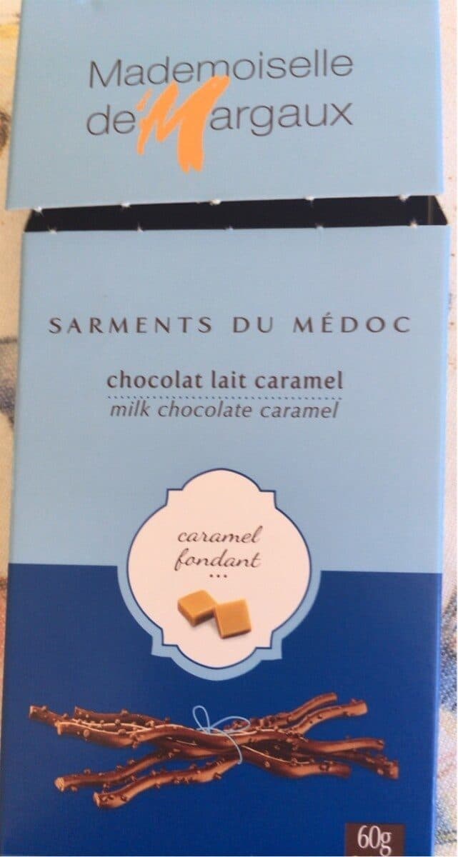 Mademoiselle De Margaux Brins De Chocolat Au Lait Aromatisés Au Caramel packshot