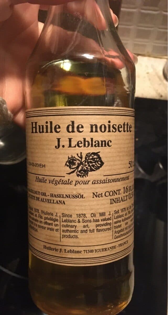 Huilerie croix verte J. Leblanc Hazelnut Oil 16oz packshot