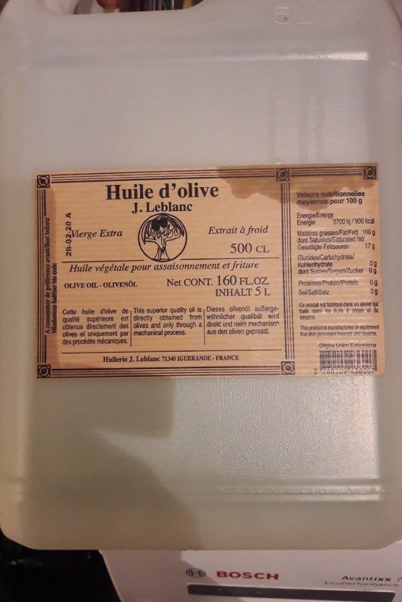 Open Food Facts Huile d'olive packshot