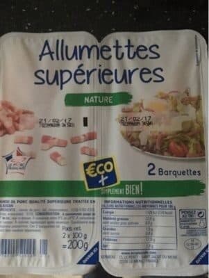 Eco+ Allumettes supérieures nature packshot