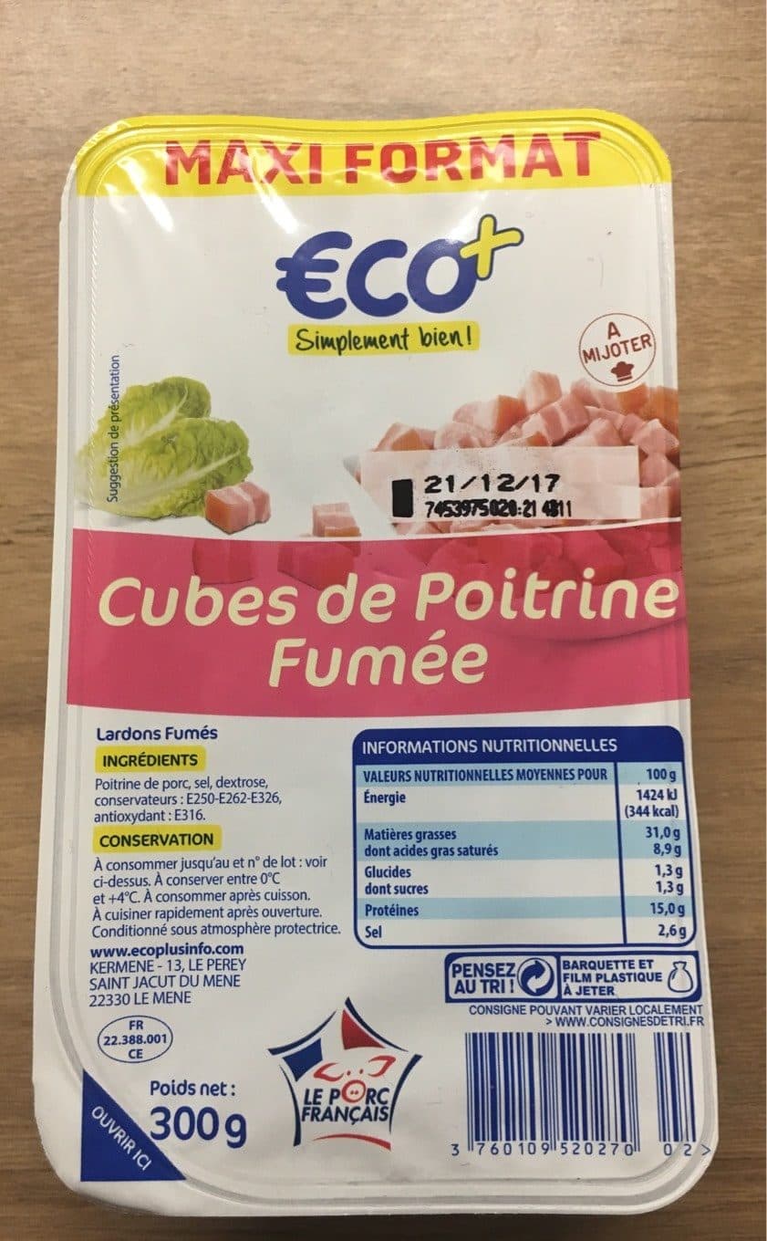 Eco+ Lardon packshot
