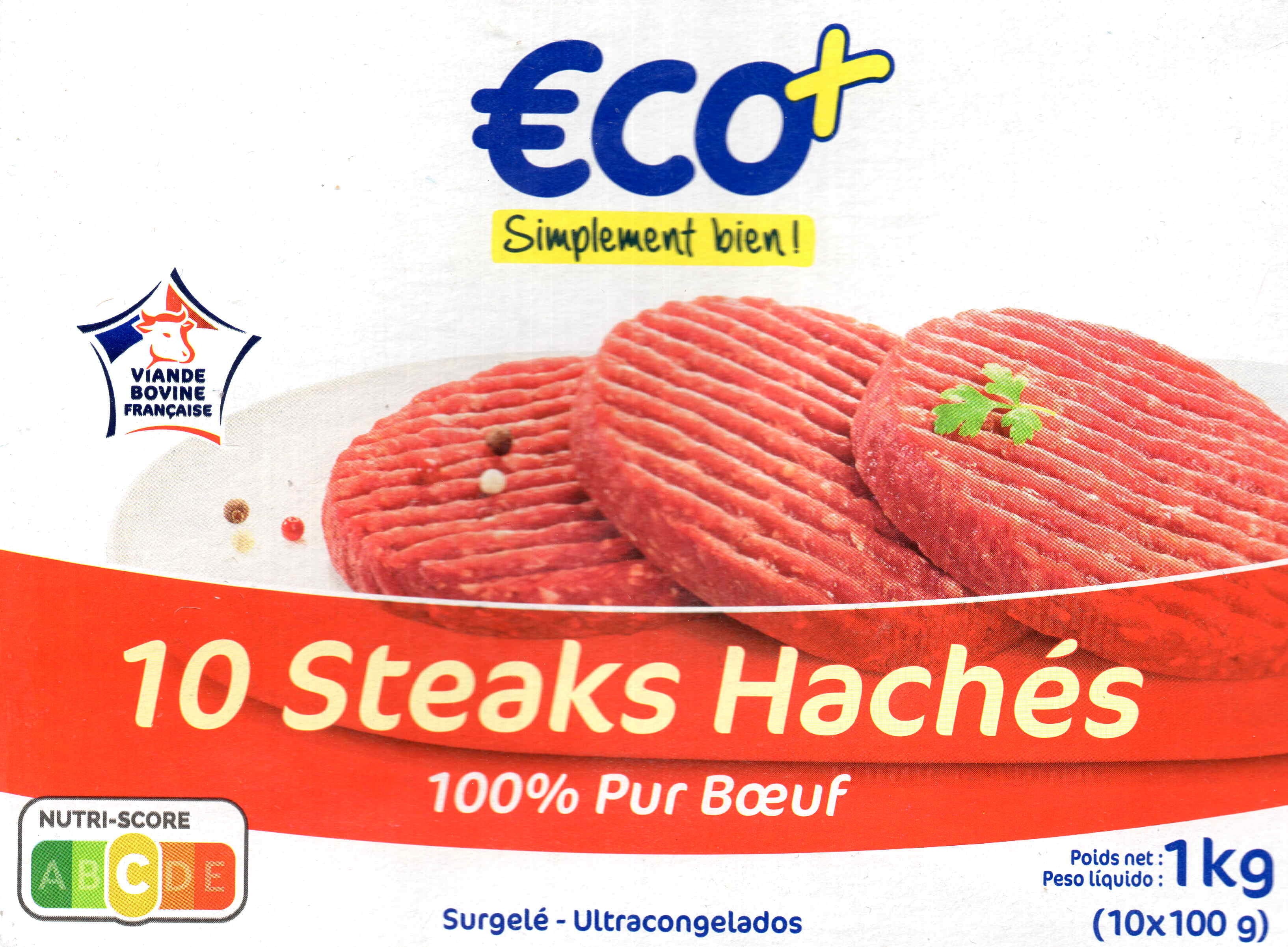 ECO+ Steaks hachés packshot