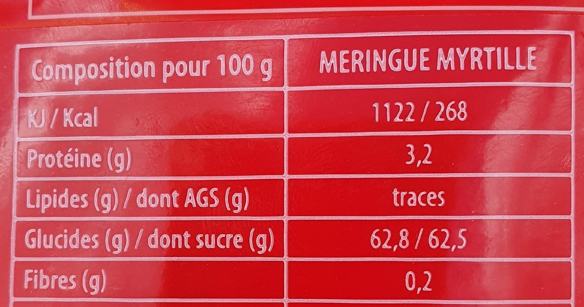 La Ferme de Ramée Meringues myrtille packshot