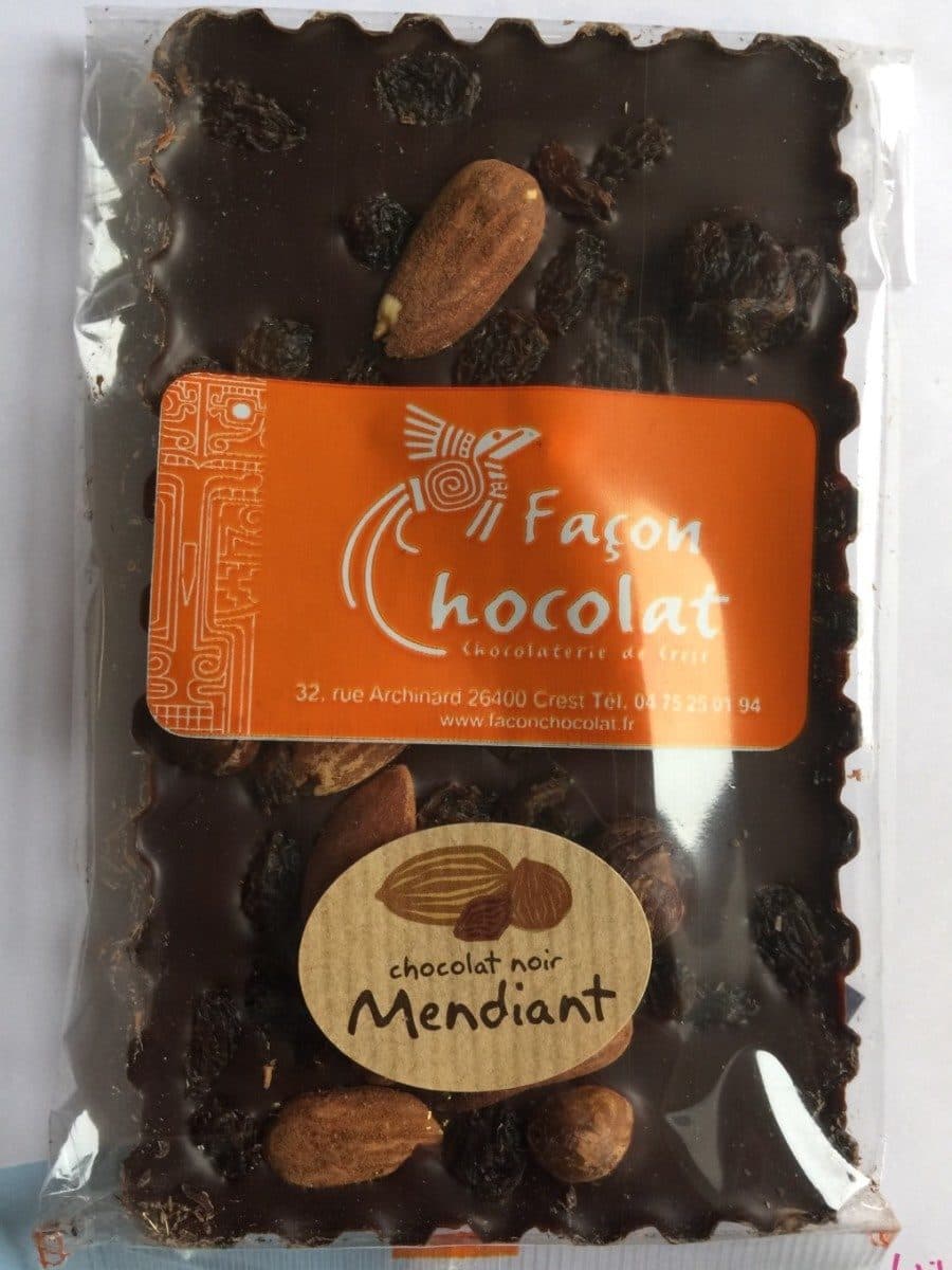 Open Food Facts Tablette mendiants packshot