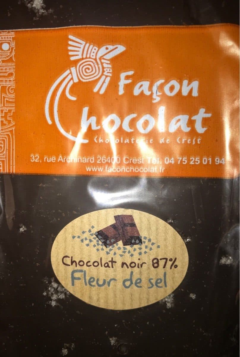 Facon Chocolat Tablette chocolat noir 87% packshot