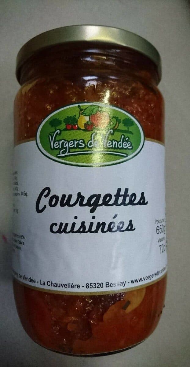 vergers de vendée Courgettes cuisinées packshot