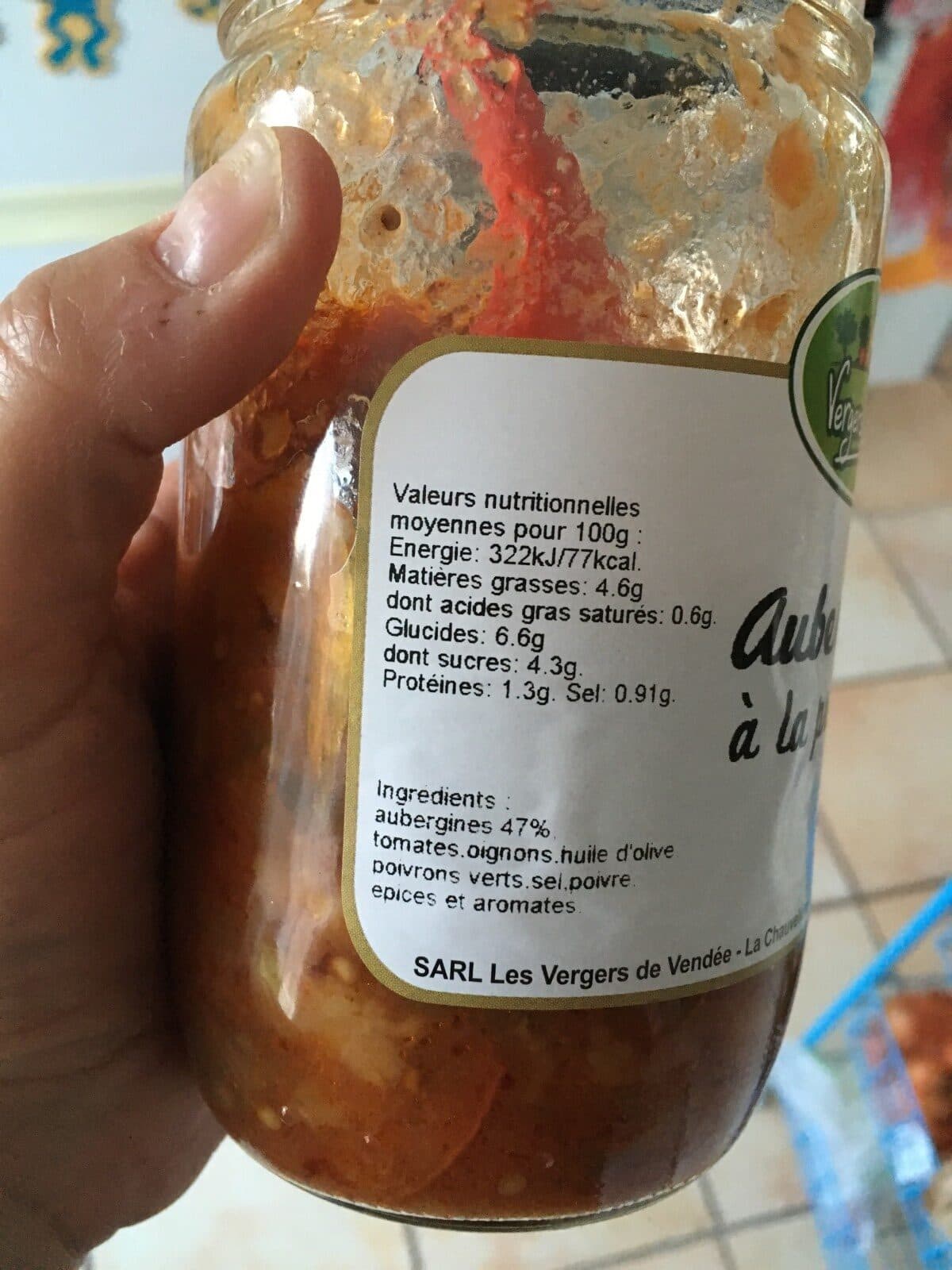 Vergers de Vendée Aubergines à la provençale packshot
