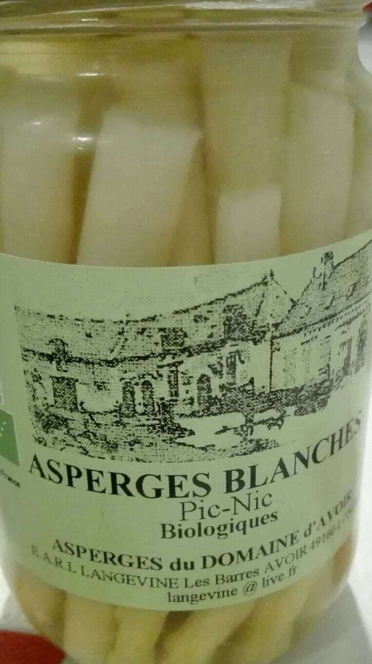 Domaine picard Pic Nic - Asperges Blanches packshot