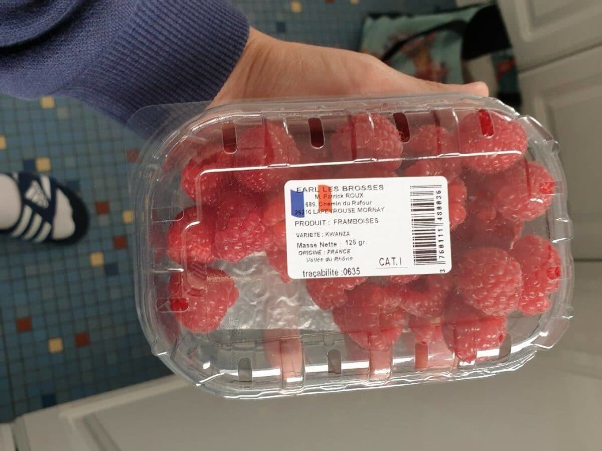 Open Food Facts Framboises : Variété : Kwanza packshot