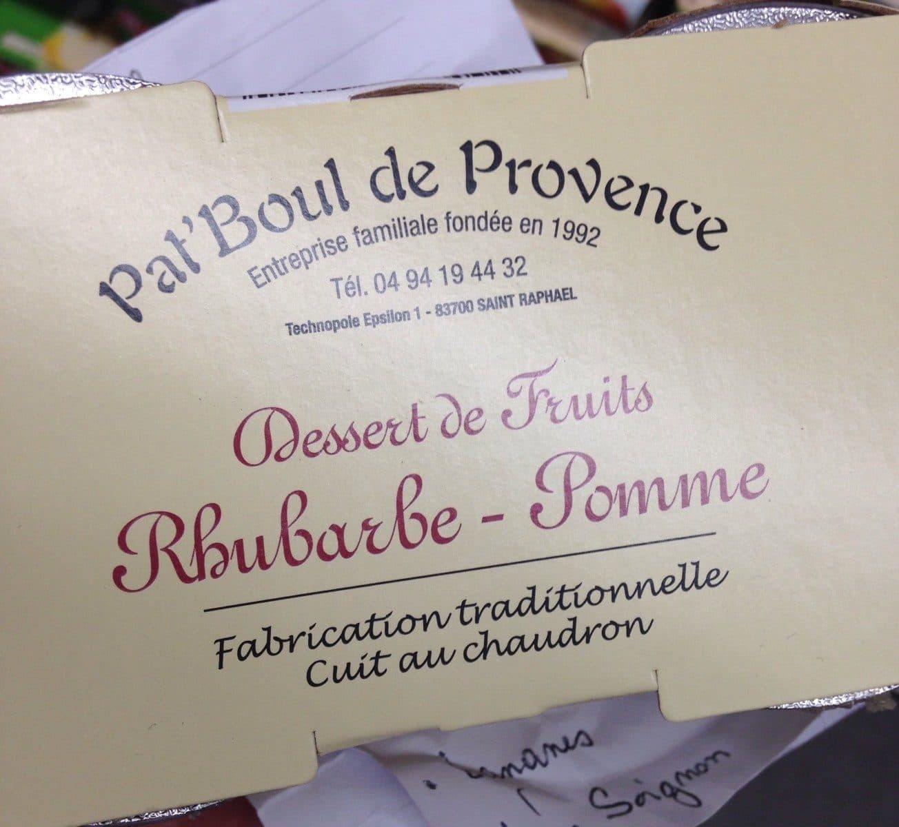 Open Food Facts Dessert de fruits rhubarbe-Pomme packshot