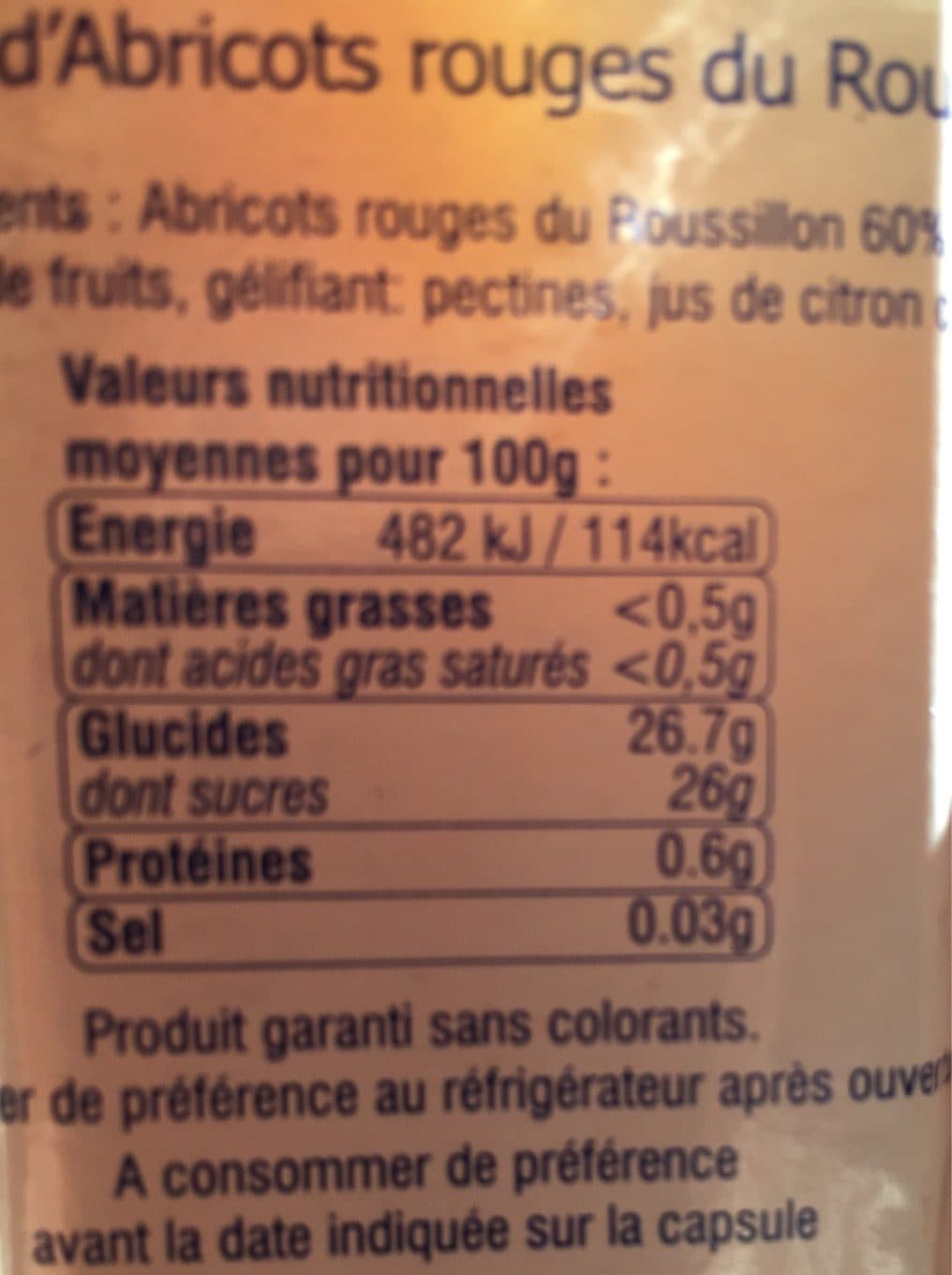 Pat Boul De Provence Abricots rouges du Roussillon packshot