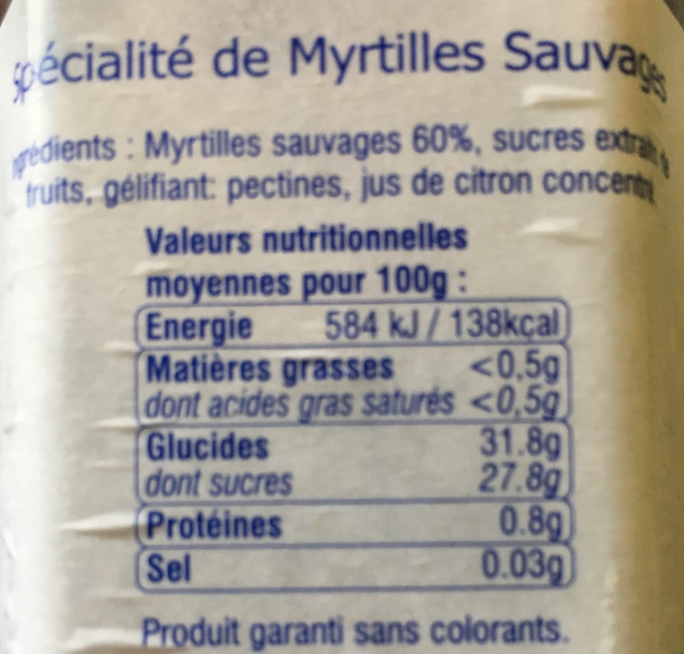 Pat'Boul De Provence Myrtilles Sauvages packshot