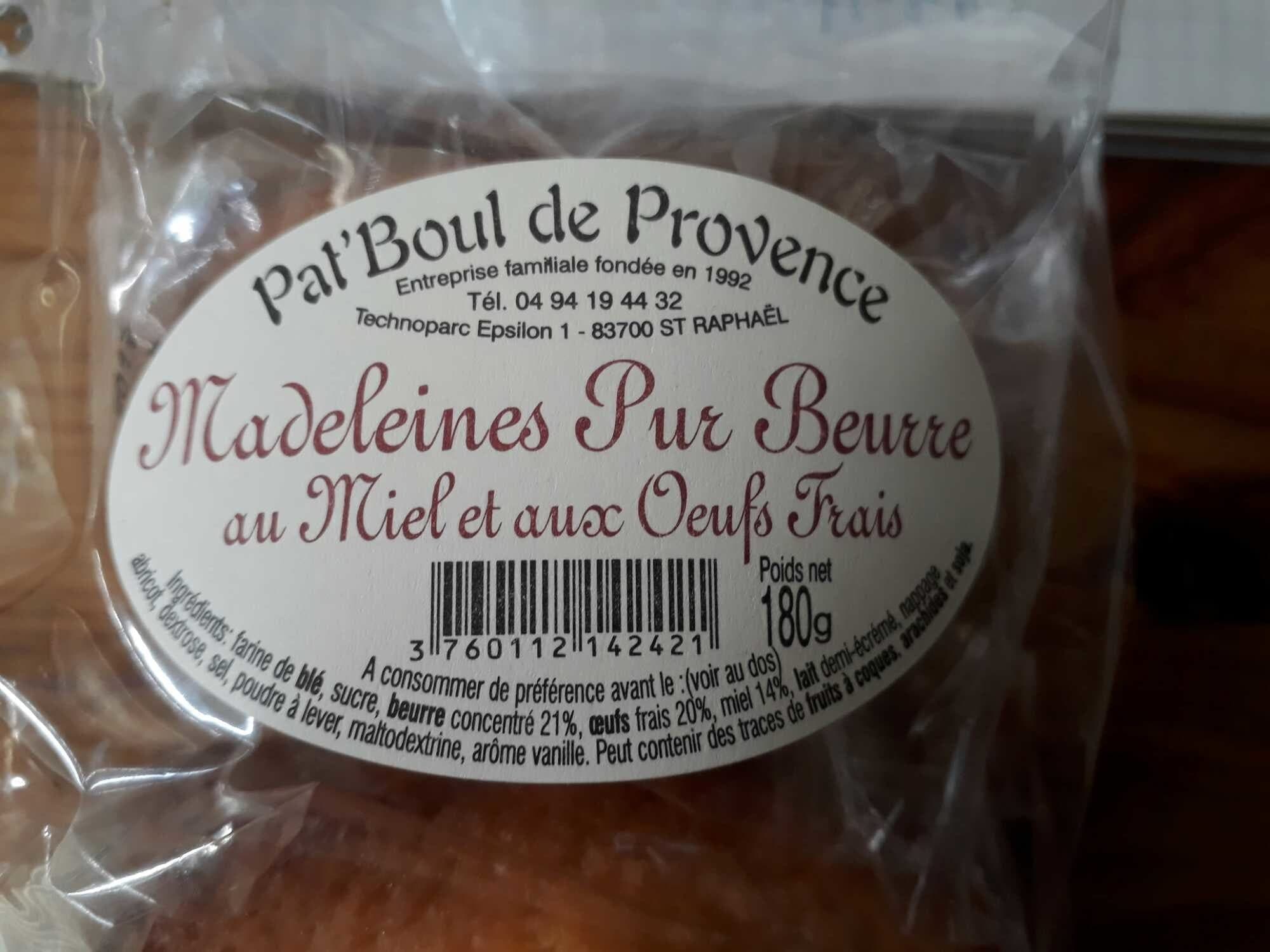 Pat'Boul de Provence Madeleine Pur Beurre packshot