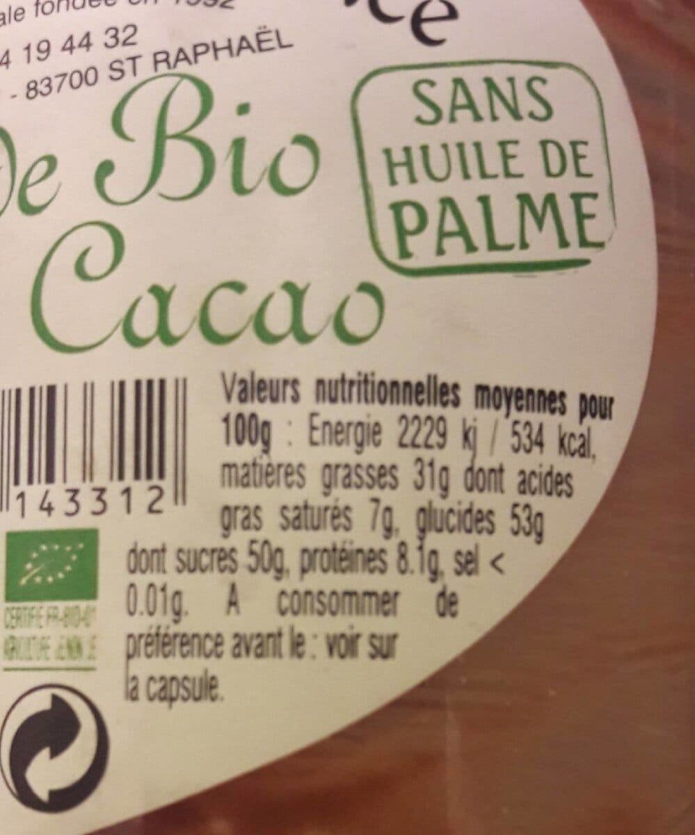 Pat'Boul de Provence Tartinade bio noisettes cacao packshot