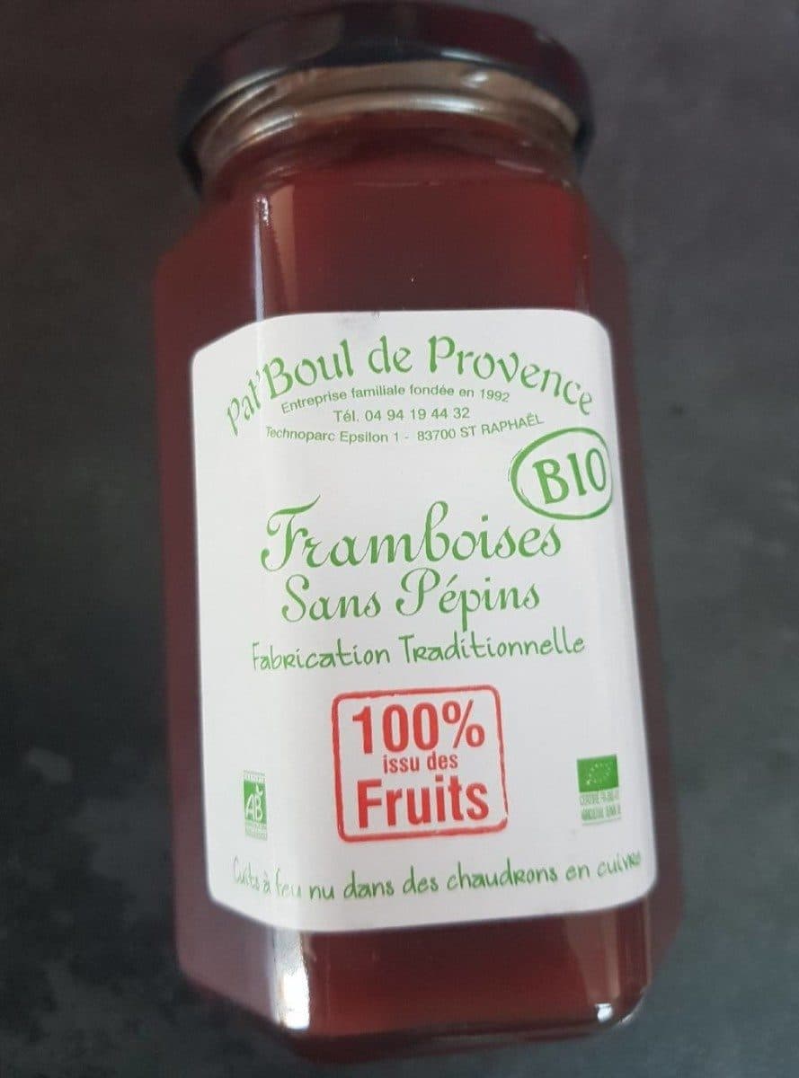 Pat'Boul de Provence Framboise sans pépins bio packshot