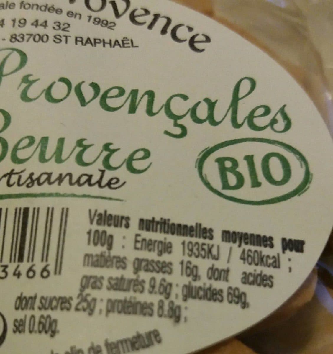 Open Food Facts Navettes Provençales packshot