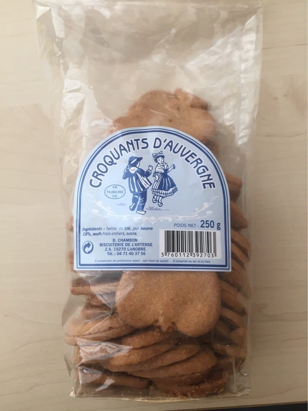 Biscuiterie De L'artense Croquants d'Auvergne packshot