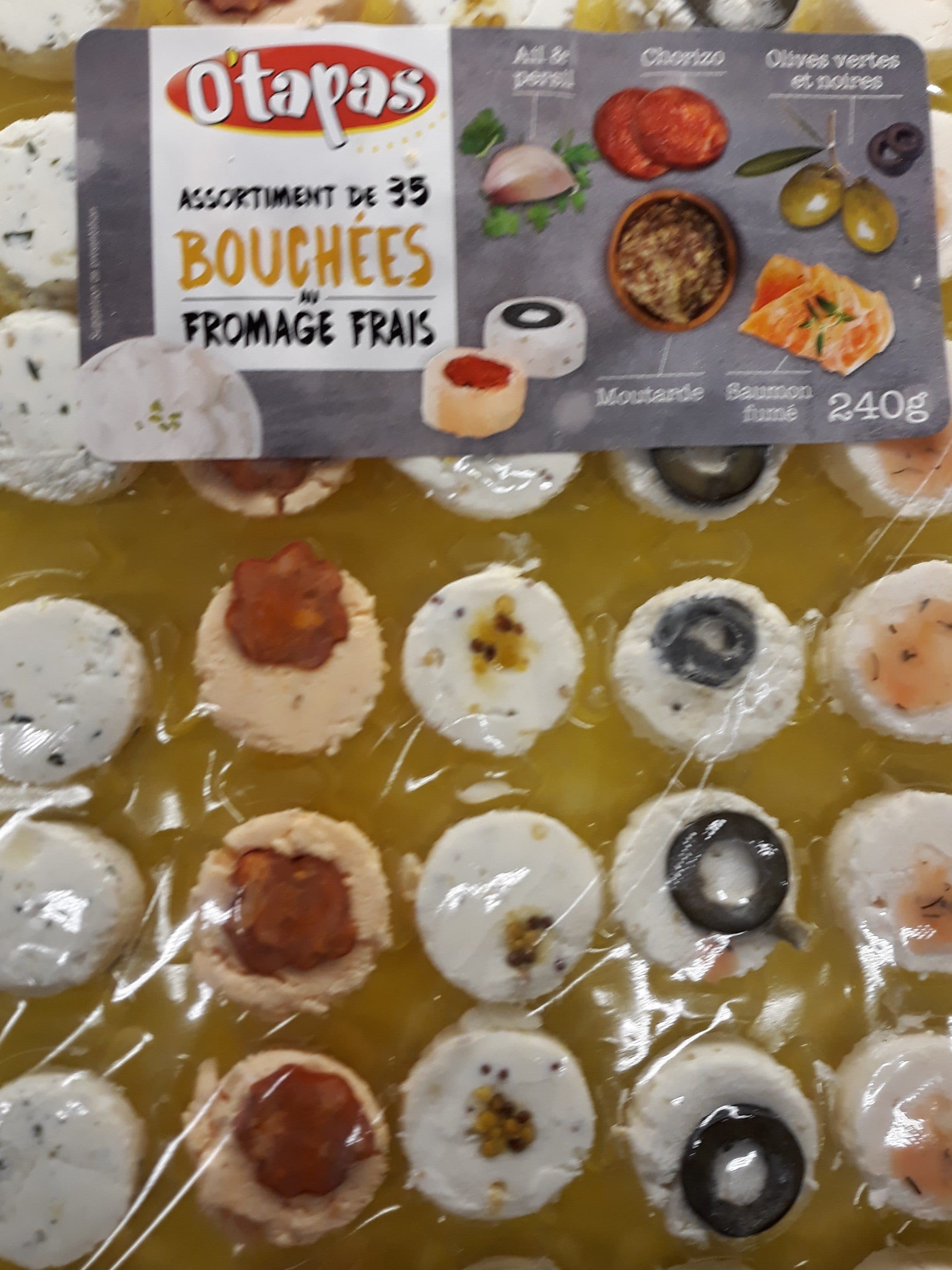 O tapas Assortiment de 35 bouchées au fromage frais packshot