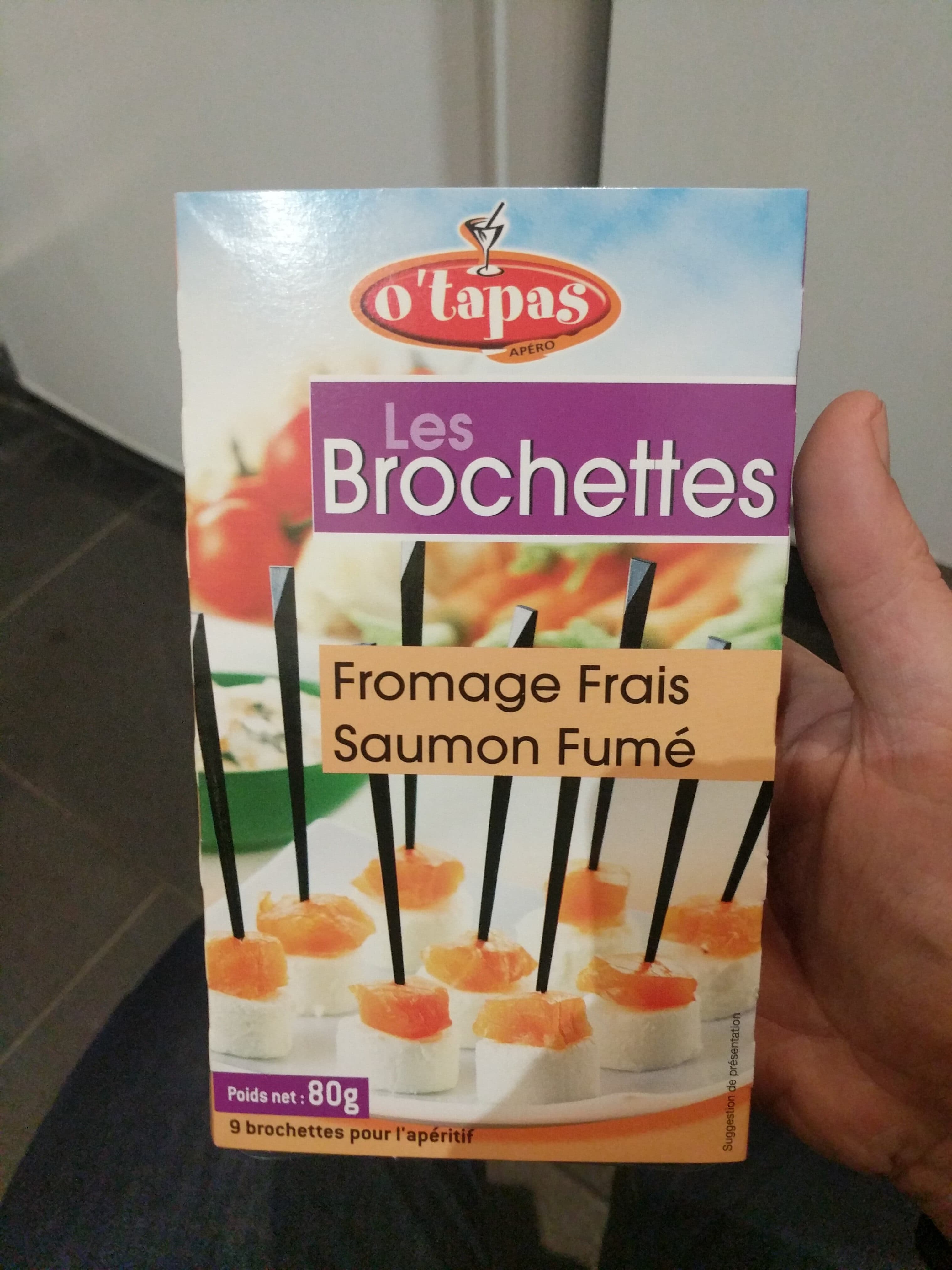 O tapas 9 Brochettes De Fromage Saumon Fumé packshot