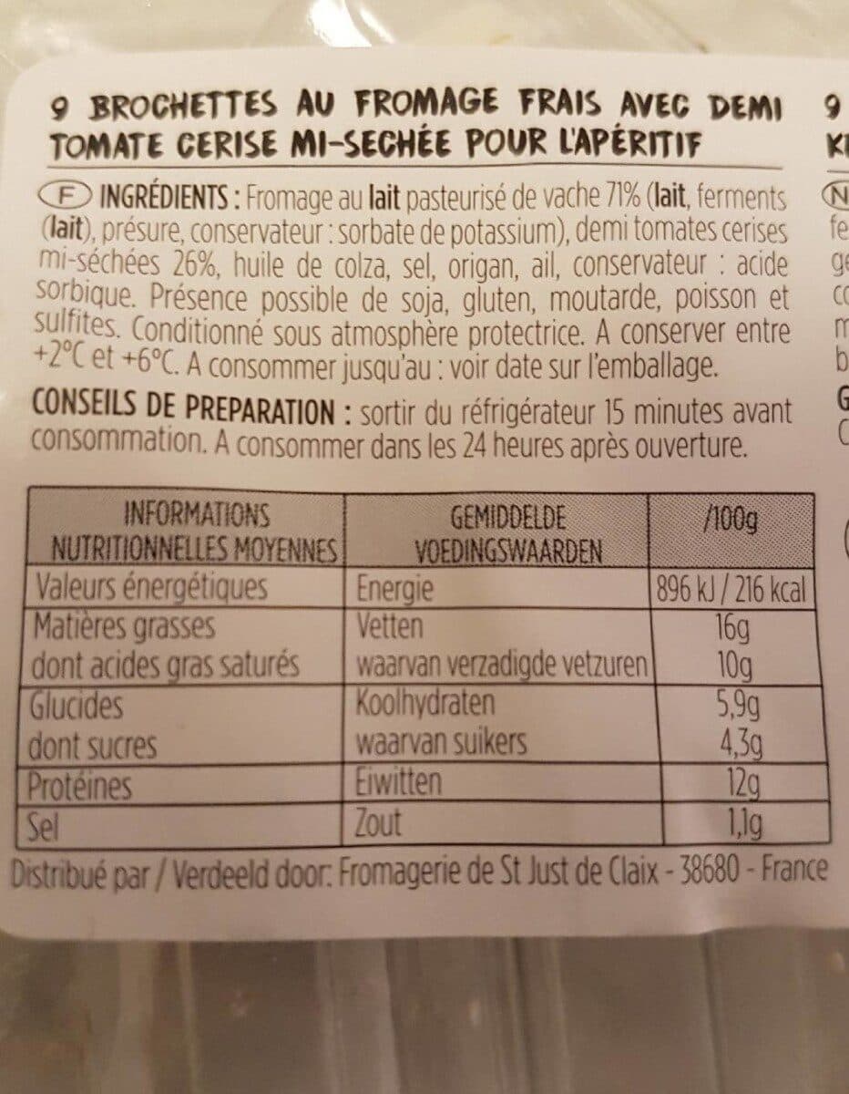 O'tapas Brochette Tomate cerise packshot